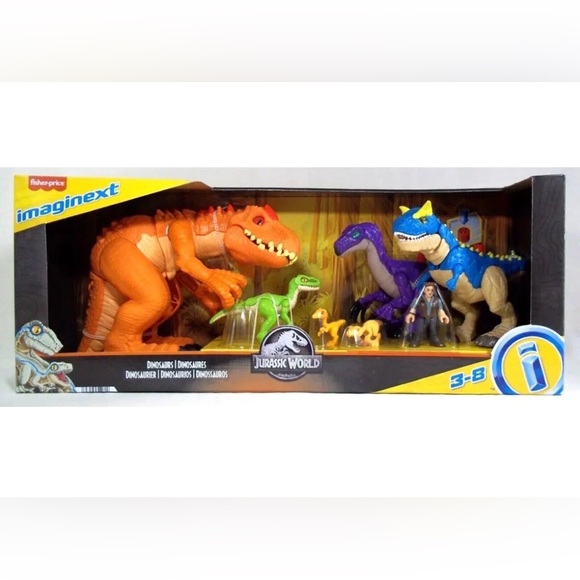 New Mega Jurassic World Imaginext Indominus Figure Set Jurassic Park Dinosaurs